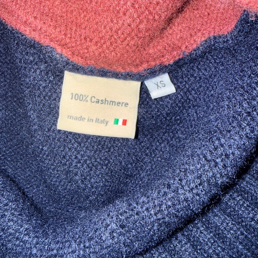 Ficus Folium Multi Color 100% Cashmere Women's Sweater - Picture 6 of 7
